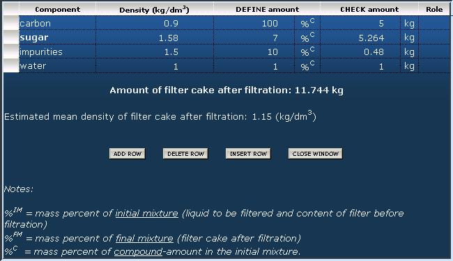 examples for operation ''filtration'' 
